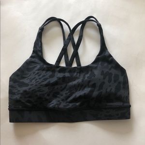 Lulu lemon cheetah energy sports bra